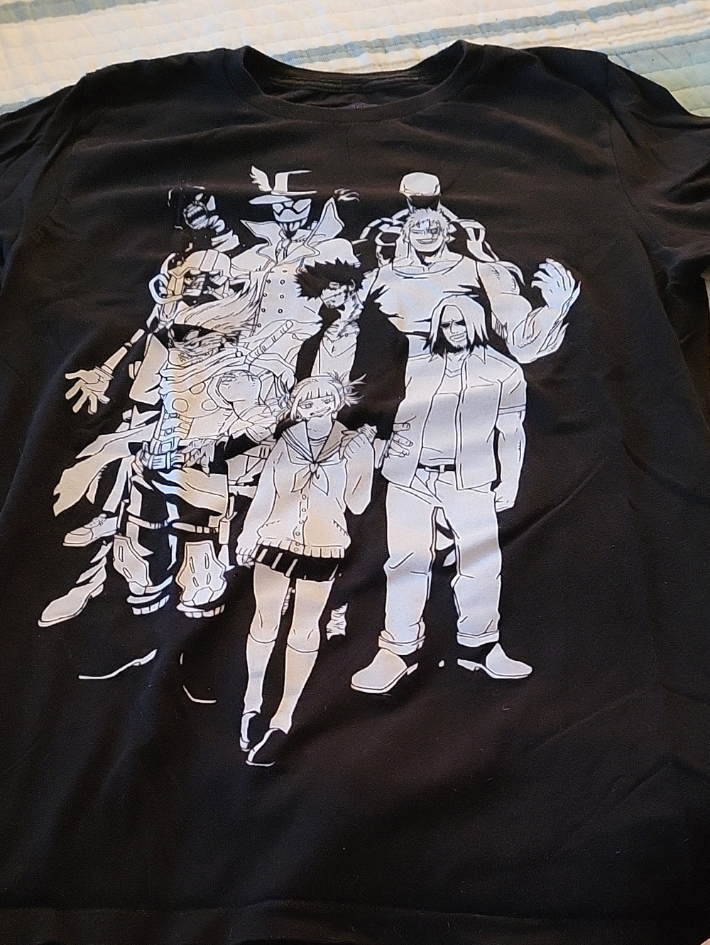 My Hero Acadamia - M- Black Graphic Anime  Tee